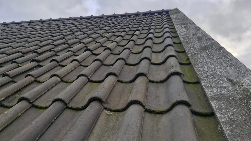 Dakpannen ovh blauw gesmoord in prijs verlaagd, Ophalen, Steen of Klei, Blauw, 15 m² of meer