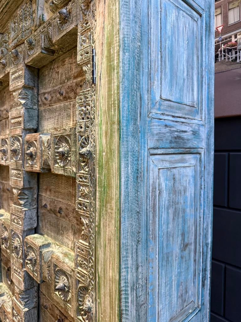 Prachtige India/Ibiza style kast, Huis en Inrichting, Kasten | Buffetkasten, Ophalen, Nieuw, 25 tot 50 cm, 200 cm of meer