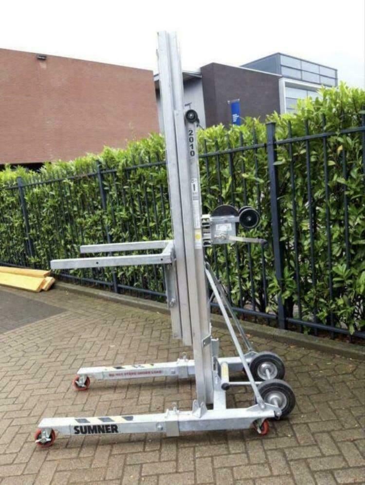 Kanalenlift materialenlift stalen balkenlift te huur, Ophalen, Gebruikt