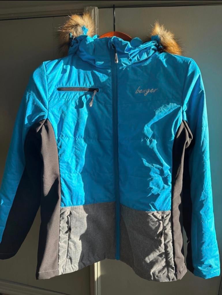 Nieuwe blauwe Berger winterjas met bontkraag, Ophalen of Verzenden, Nieuw, Maat 38/40 (M), Jack