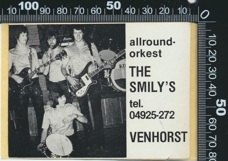 Sticker: Allround orkest The Smilys - Venhorst (1), Ophalen of Verzenden, Zo goed als nieuw, Bedrijf of Vereniging