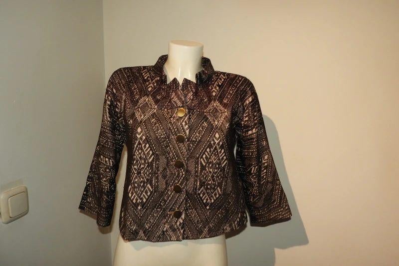 Dries van Noten blazer beeldschoon motief knopen B38, Maat 38/40 (M), Overige kleuren, Dries van Noten, Ophalen of Verzenden