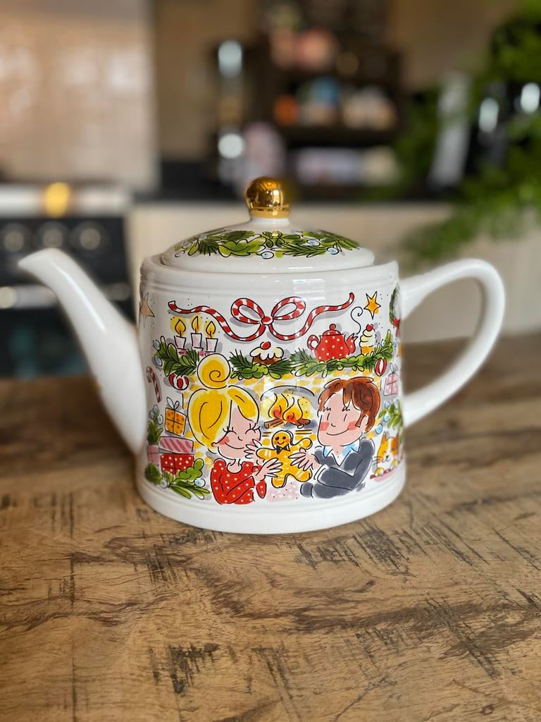 Blond Amsterdam Kerst Theepot, Huis en Inrichting, Keuken | Servies, Blond Amsterdam, Overige typen, Ophalen of Verzenden, Zo goed als nieuw