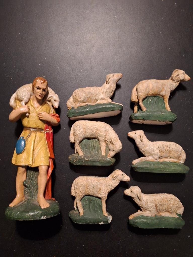 Vintage Kerstgroep, ca. 75 jaar oud, Ophalen of Verzenden