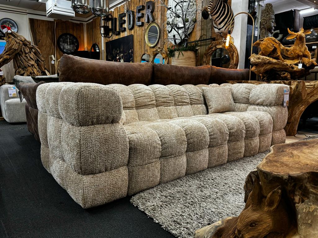 Lounge bank Balance 241cm in heerlijke zachte stof, Ophalen of Verzenden, Stof