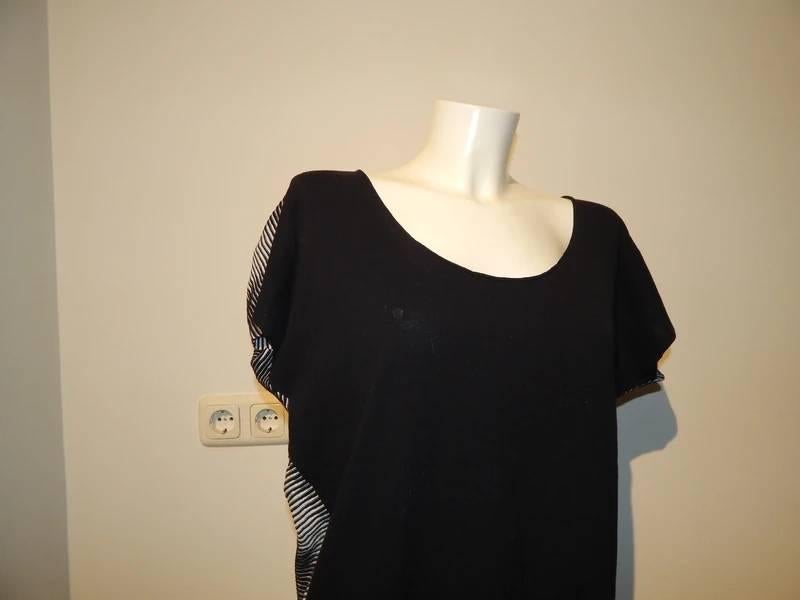 Sarah Pacini truitje breisel zwart wit rug apart One Size, Verzenden, Sarah Pacini, Zwart, Maat 42/44 (L)