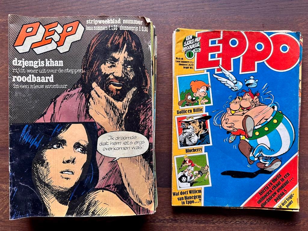 Te koop: Jaargangen PEP, Eppo, Sjors en Wham, Complete serie of reeks, Ophalen, Gelezen, Europa