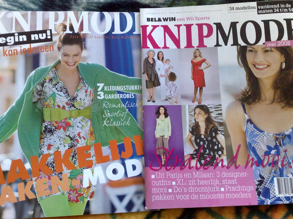 Knipmode mei 2008 , incl. bijlage makkelijk maken mode, Verzenden, Zo goed als nieuw, Vrouw, Knipmode