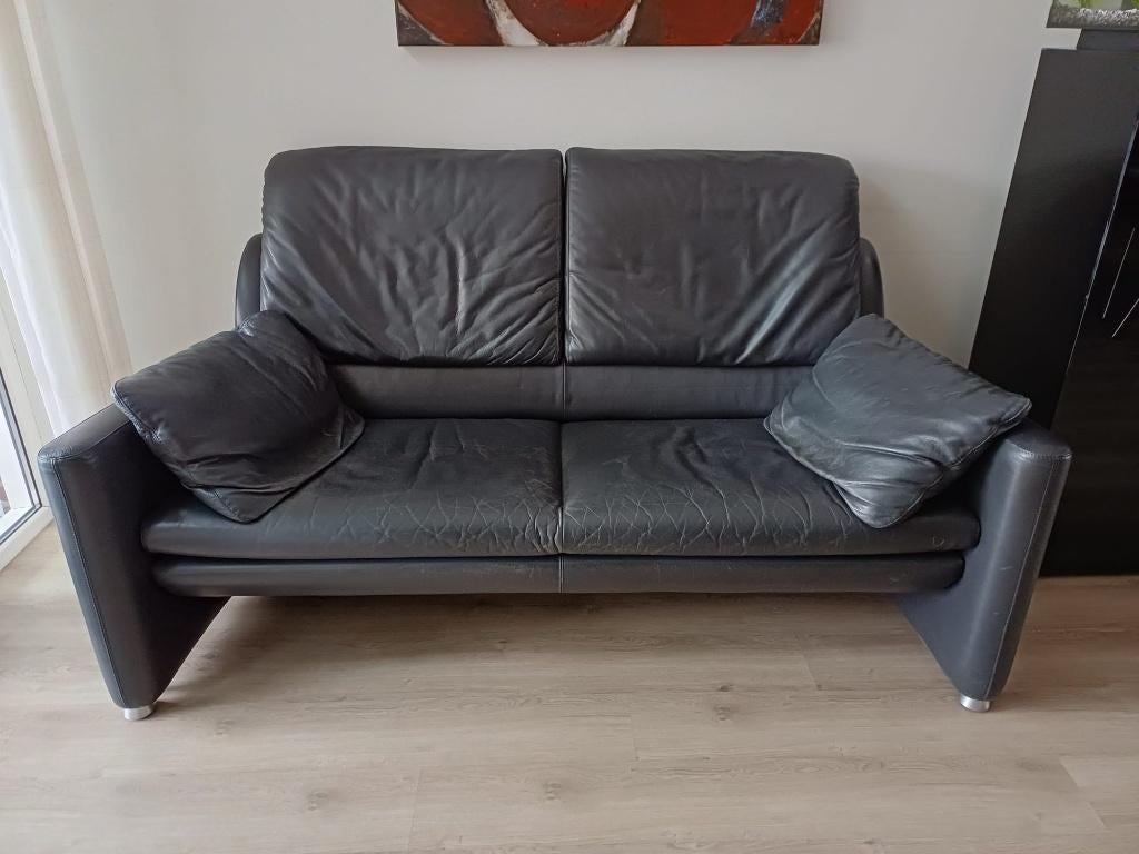 Mooie Leolux bank, Ophalen, Gebruikt, 150 tot 200 cm, Tweepersoons