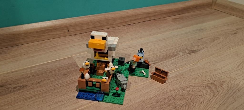 Lego minecraft het kippenhok set #21140, Ophalen of Verzenden, Gebruikt, Complete set, Lego