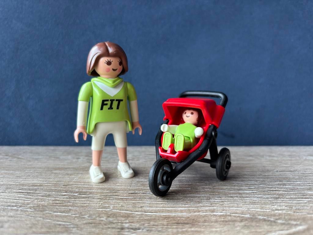 Playmobil Moeder met Baby en Buggy, Ophalen of Verzenden, Zo goed als nieuw, Los playmobil