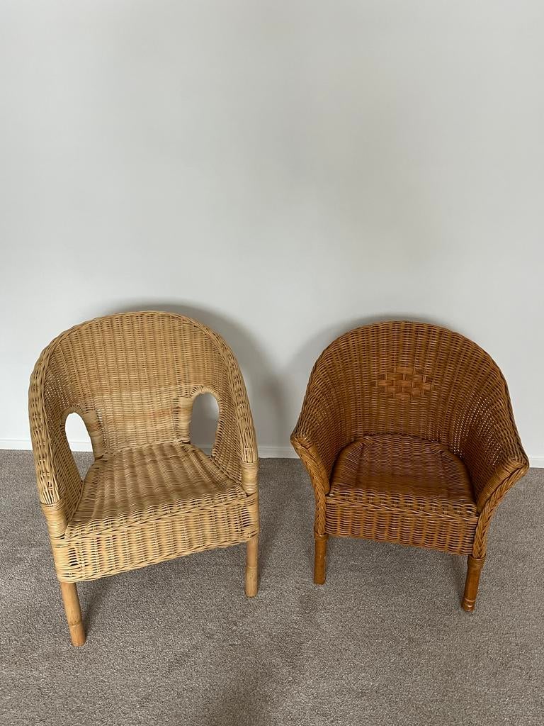 Rotan kinderstoeltje, Kinderen en Baby's, Kinderkamer | Tafels en Stoelen, Ophalen, Zo goed als nieuw, Stoel(en)