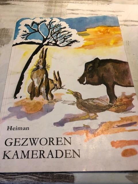 Gezworen kameraden - Heiman *vintage jeugdboek*, Ophalen of Verzenden, Gelezen, Fictie algemeen