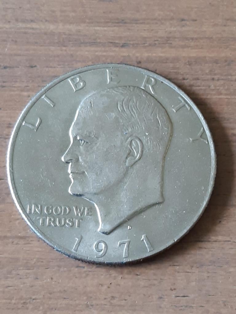 Eisenhouwerdollar 1971d usa  kk f.4.6, Ophalen of Verzenden, Noord-Amerika