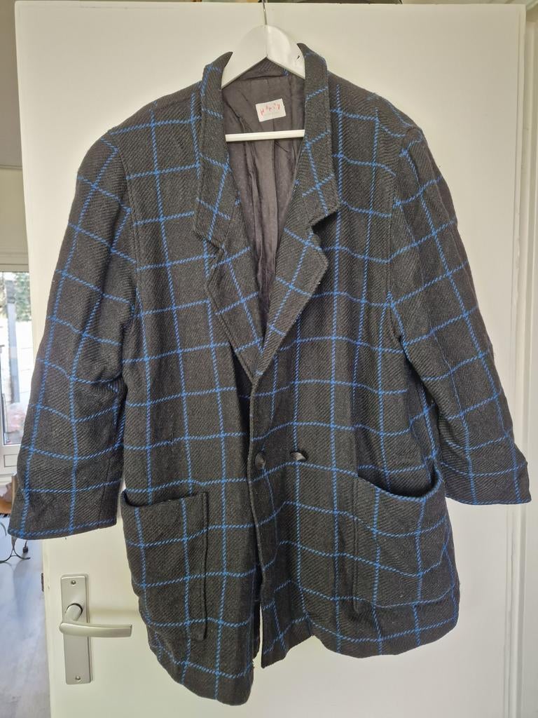 Vintage Happy Heidemann Blazer Maat 44 / wol, Maat 52/54 (L), Happy Heidemann, Zwart, Ophalen of Verzenden