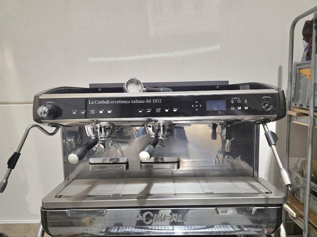 Nette La cimbali m34 2- groep, Witgoed en Apparatuur, Koffiezetapparaten, Zo goed als nieuw, Espresso apparaat, 10 kopjes of meer