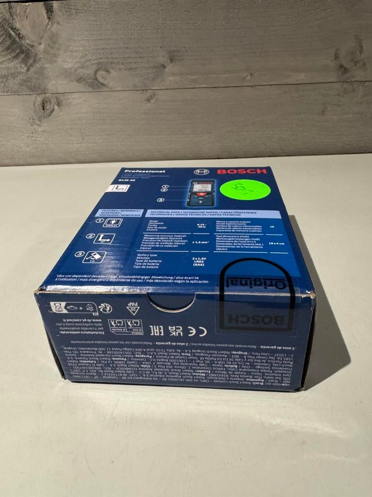 BOSCH Professional Laserafstandsmeter GLM 40, Ophalen of Verzenden, Zo goed als nieuw, Nvt, Nvt