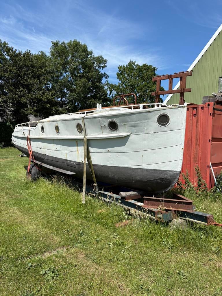 Bakdekker, Watersport en Boten, Motorboten en Motorjachten, Gebruikt, Staal, 6 tot 9 meter, Diesel, Binnenboordmotor, 30 tot 50 pk