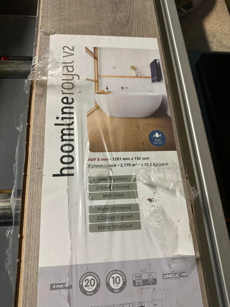 Laminaat met plint 8m2, Ophalen of Verzenden
