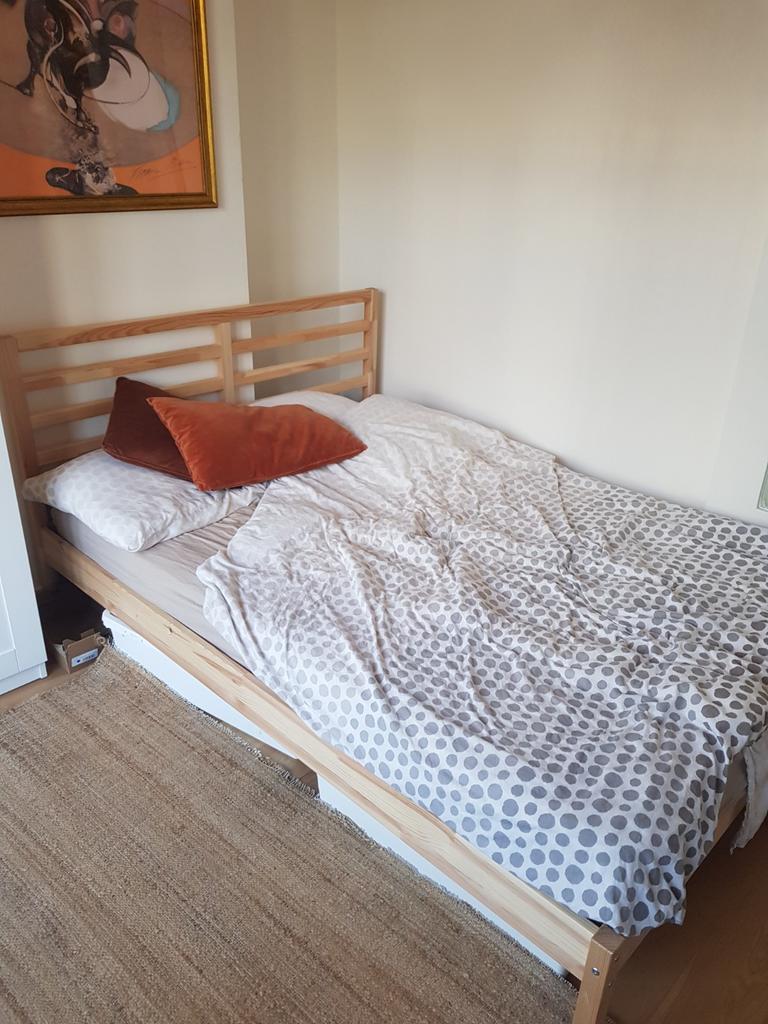 Tarva Bed Ikea 140x200, Ophalen, Tweepersoons, 140 cm, Zo goed als nieuw