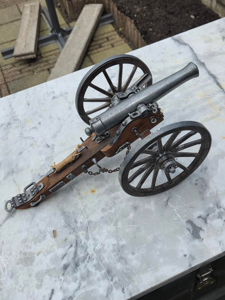 Antiek miniatuur kanon uit 1861 vrijgesteld, Antiek en Kunst, Antiek | Overige Antiek, Ophalen of Verzenden