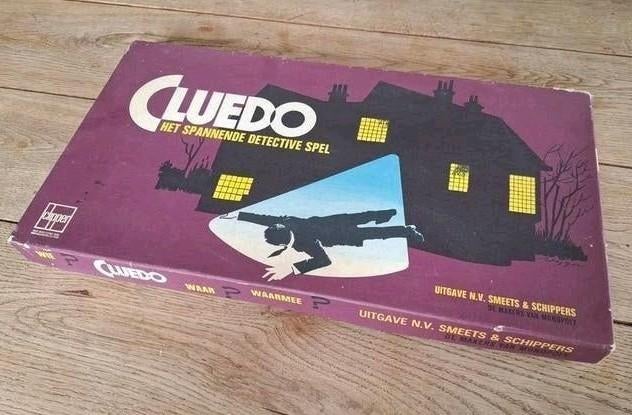 Cluedo bordspel jaren '60, Hobby en Vrije tijd, Gezelschapsspellen | Bordspellen, Vijf spelers of meer, Ophalen of Verzenden, Gebruikt