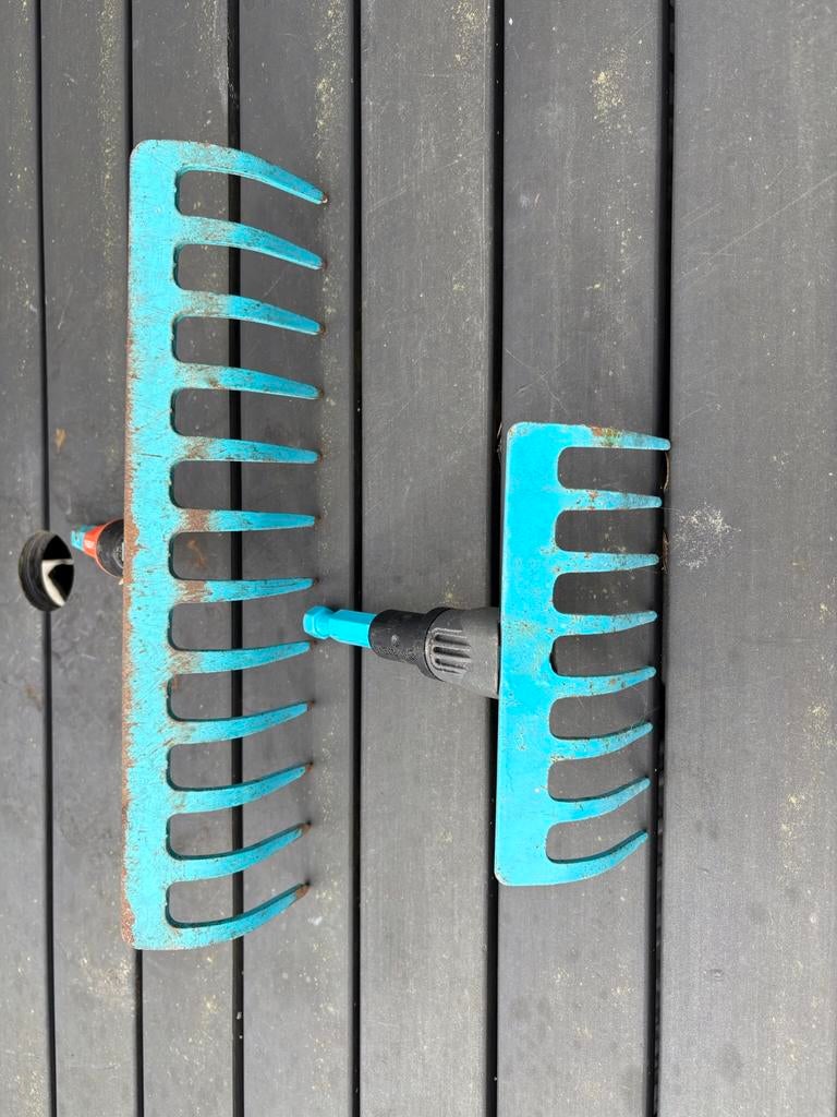 Twee gardena harken, Tuin en Terras, Ophalen of Verzenden, Zo goed als nieuw, Hark