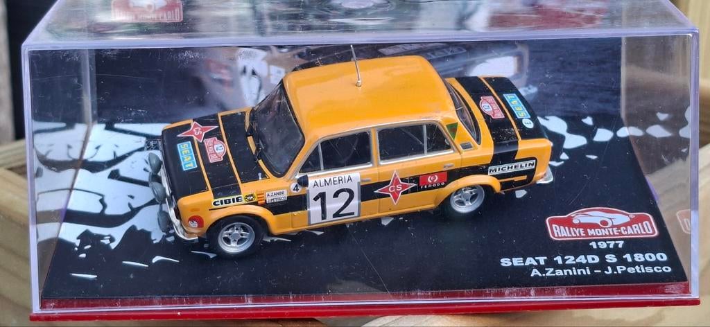 Modelauto Seat 124D S 1800 Rally Monte Carlo 1977, Ophalen of Verzenden, Auto, Overige merken