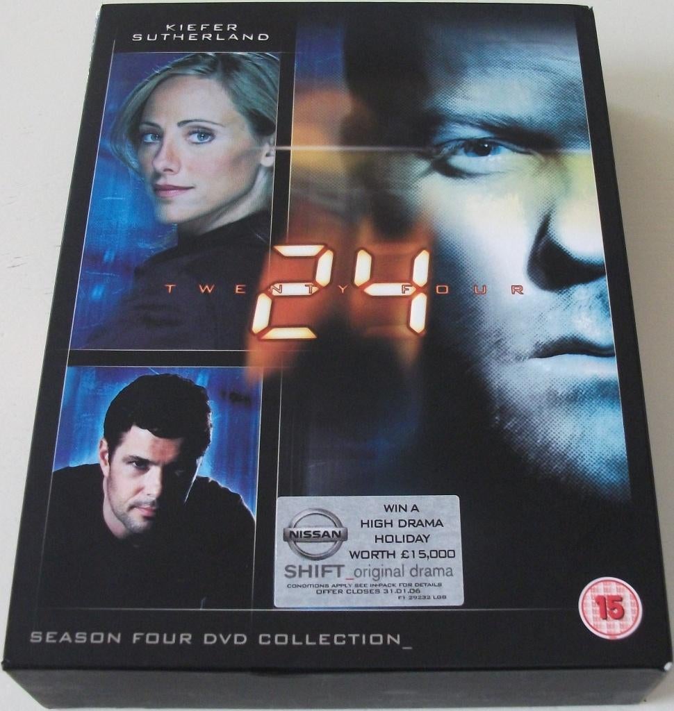 Dvd *** 24 *** 7-Disc Boxset Seizoen 4, Boxset, Ophalen of Verzenden, Zo goed als nieuw, Vanaf 12 jaar