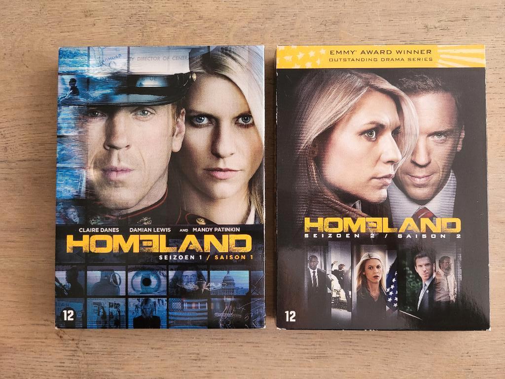 DVD Homeland seizoen 1 en 2, Vanaf 12 jaar, Ophalen of Verzenden, Zo goed als nieuw