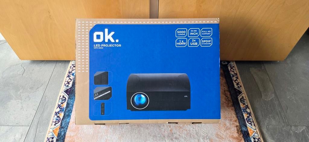OK. OPR110 Beamer - 3000 Lumen Thuisbioscoop Projector, Ophalen of Verzenden, LED