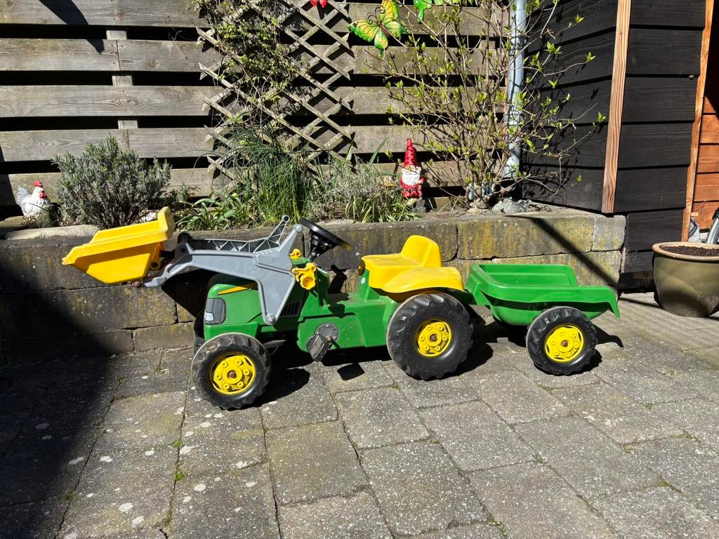 Traptractor John Deere, Ophalen, Gebruikt, Overige merken, Met kar of aanhanger