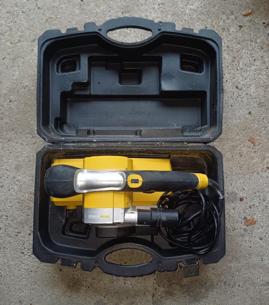 PowerPlus bandschuurmachine, Ophalen of Verzenden, Zo goed als nieuw, 600 tot 1200 watt, Bandschuurmachine