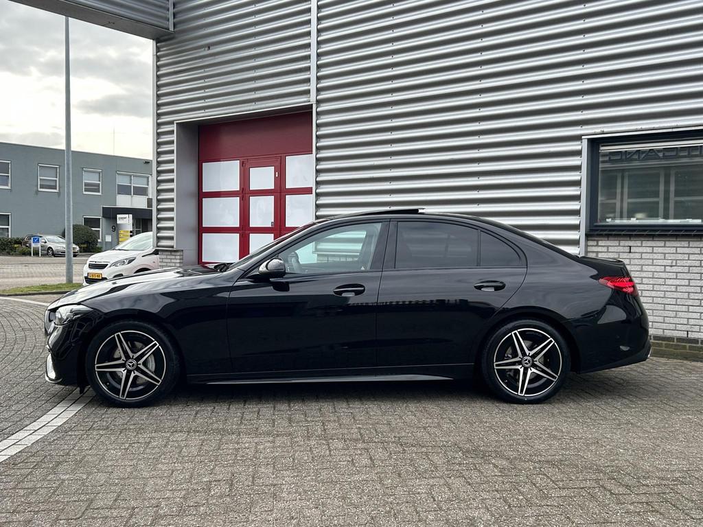 Mercedes-Benz C 180 Star Edition AMG | Night Pakket | Panora, Automaat, Parkeercamera, Zwart, Origineel Nederlands