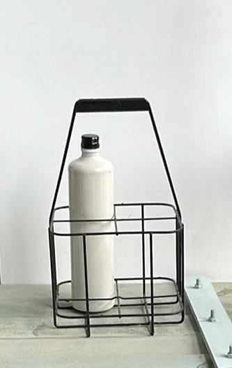 Frans brocante flessenrek, Huis en Inrichting, Ophalen of Verzenden, Zo goed als nieuw, Minder dan 50 cm