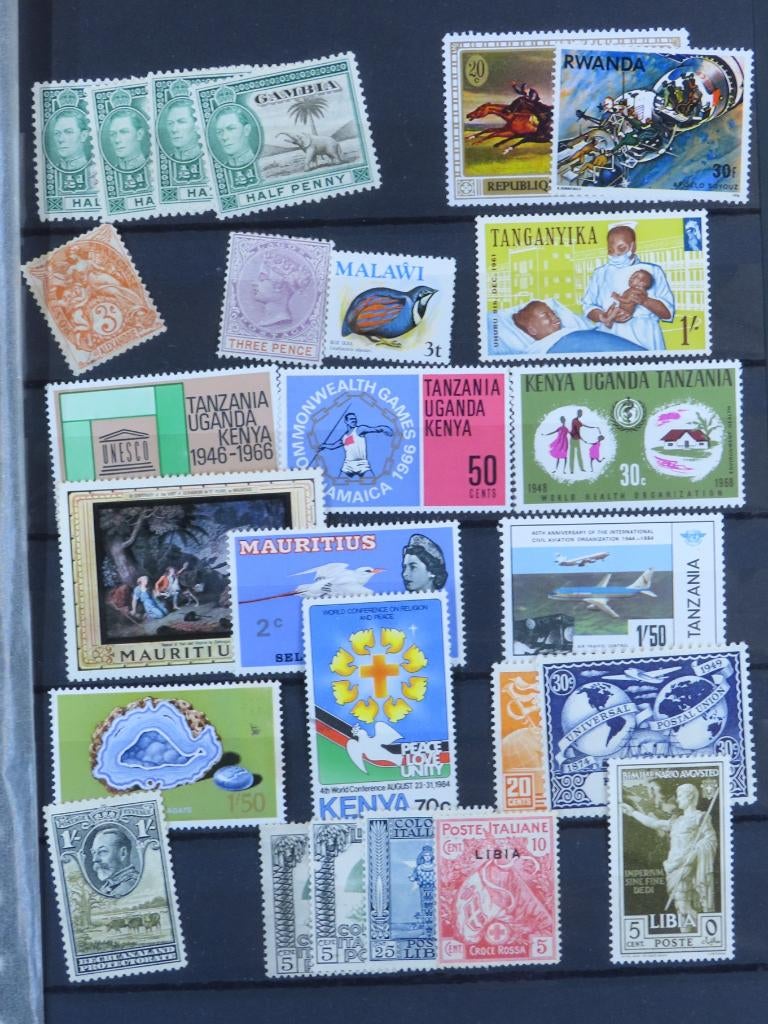 WERELD - ONGEBR./PFR. kavel - zeer gevarieerd - (J.31), Ophalen of Verzenden, Buitenland