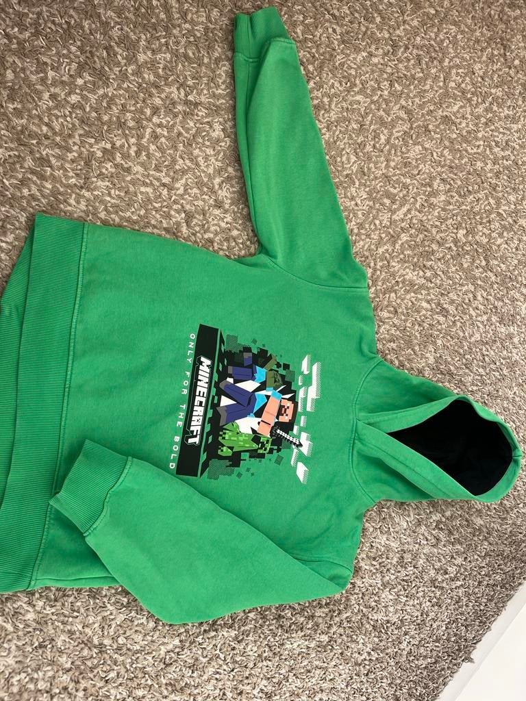 Minecraft trui sweater maat 140 groen, Ophalen of Verzenden, Gebruikt, Jongen of Meisje, Trui of Vest