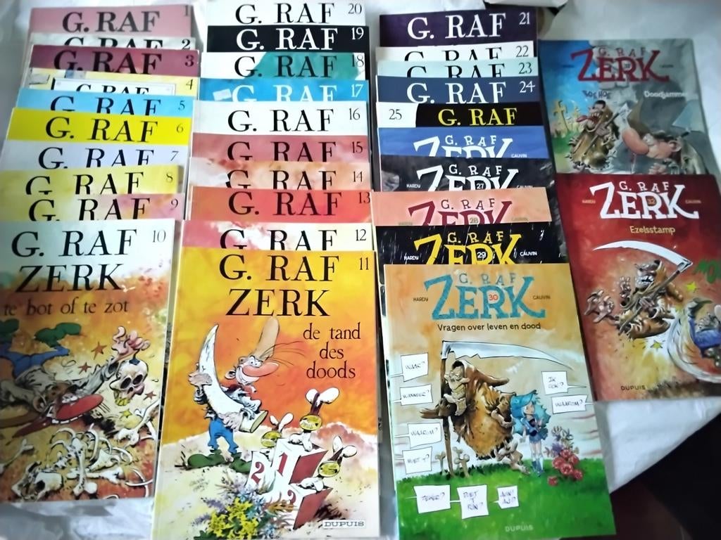 G.Graf.Zerk strip serie 1 t/m 32 - Nette staat, Boeken, Stripboeken, Zo goed als nieuw, Complete serie of reeks, Ophalen of Verzenden