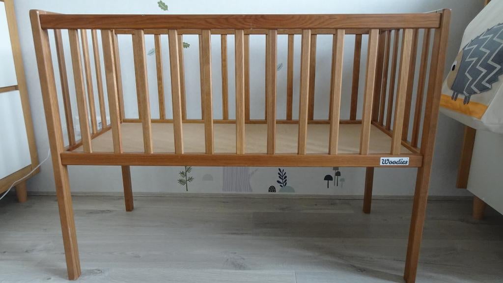 Woodies Mini Ledikant 90x40cm, Ophalen, Zo goed als nieuw, Ledikant