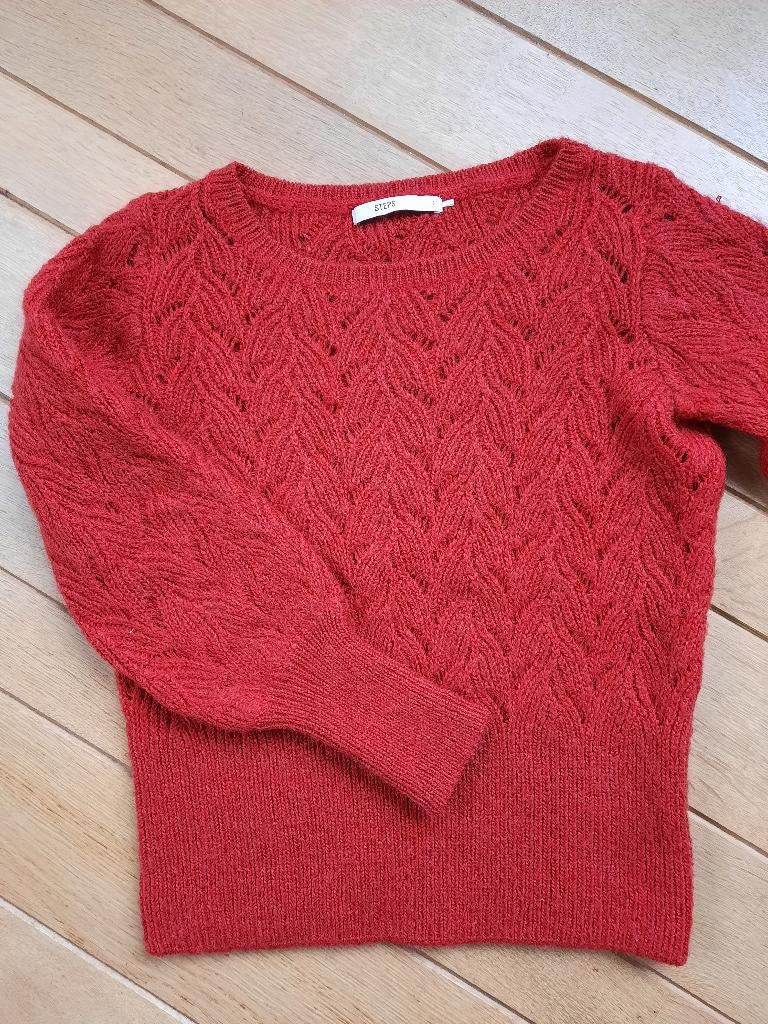 STEPS trui rood ajour maat S, Kleding | Dames, Truien en Vesten, Maat 38/40 (M), Ophalen of Verzenden, Zo goed als nieuw, Steps