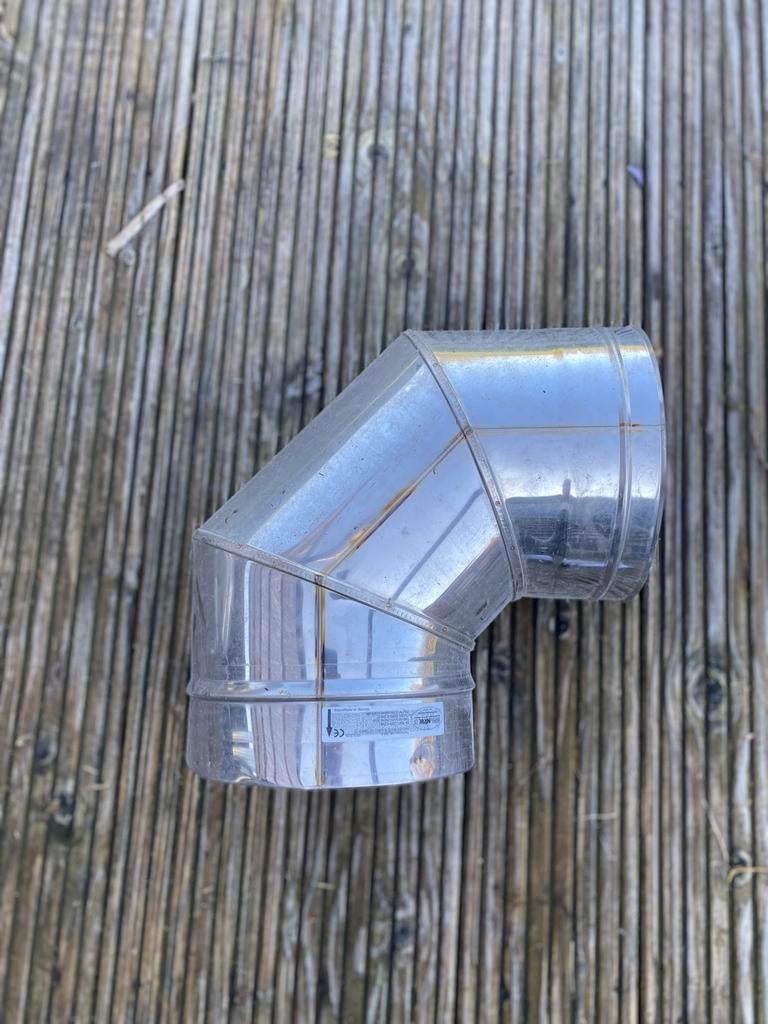 SML Bocht 90 graden - RVS afvoerbocht, Bochten, Nieuw, Ophalen of Verzenden, Rvs