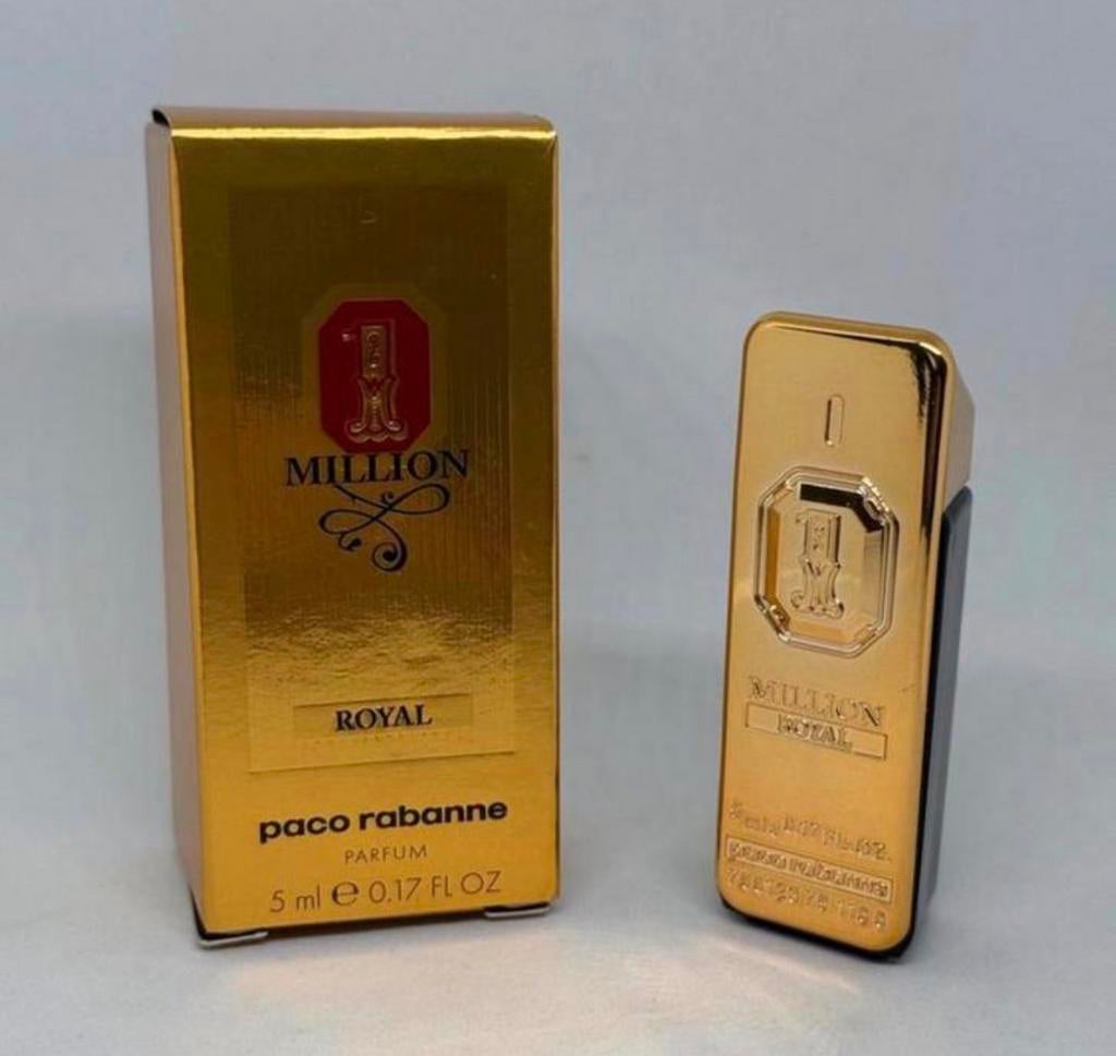Parfumminiatuur Royale 1 Million paco Rabanne 5 ml parfum, Verzamelen, Verzenden, Nieuw, Miniatuur, Gevuld