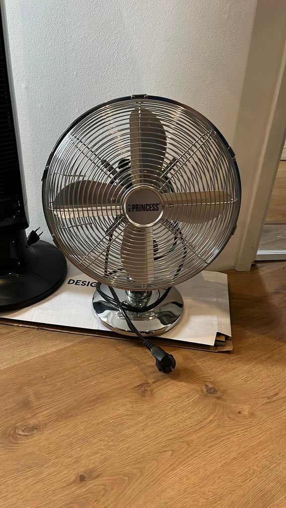 Ventilator tafelmodel princess, Ophalen of Verzenden, Zo goed als nieuw, Tafelventilator