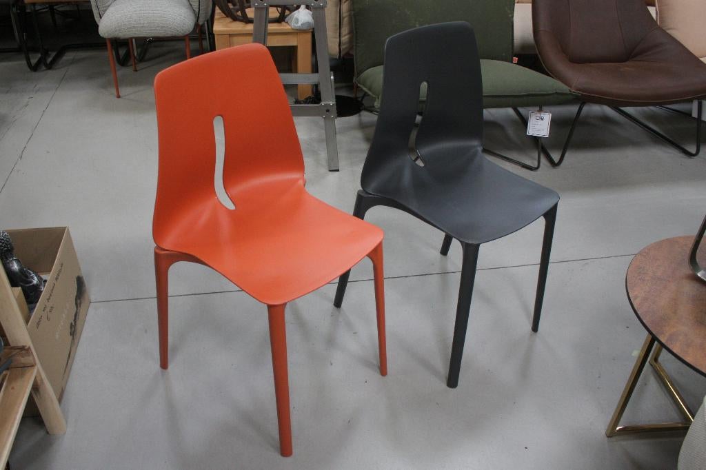 Hippe tuinstoelen kunststof modern terras horeca stapelbaar, Tuin en Terras, Tuinmeubel-accessoires, Ophalen, Nieuw