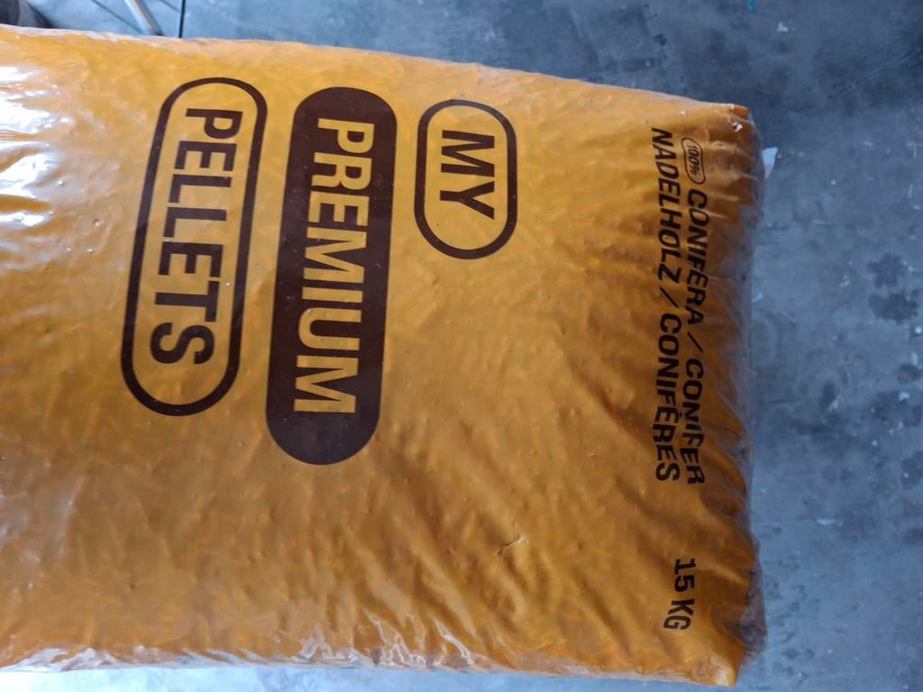Topkwaliteit pelletkorrels - 15 kg zakken, Minder dan 3 m³, Ophalen
