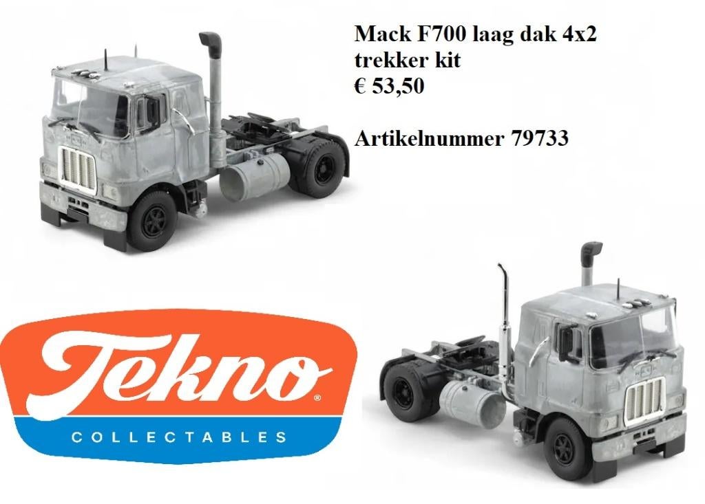 tekno kits  schaal,1op 50, Ophalen of Verzenden, Nieuw, Bus of Vrachtwagen, Tekno
