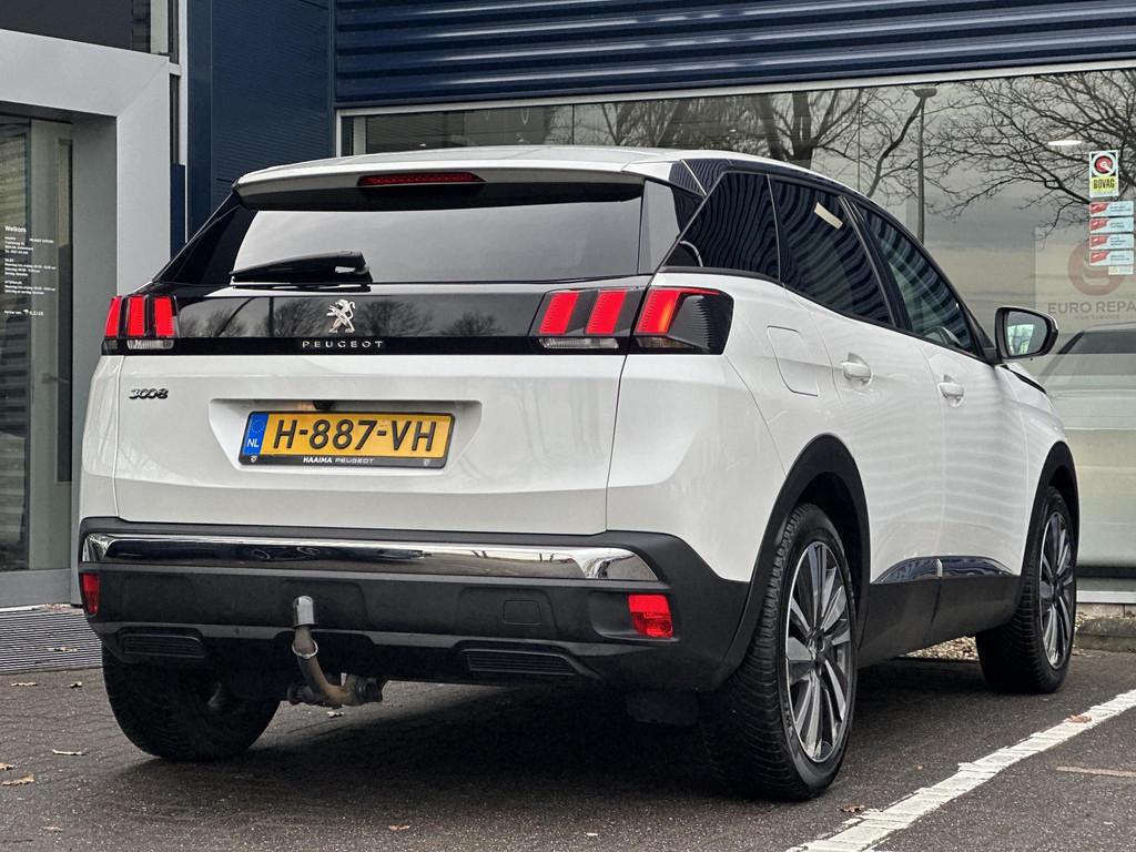Peugeot 3008 1.2 PureTech Allure Avantage | Trekhaak | Navig, Gebruikt, 1199 cc, Leder en Stof, Wit