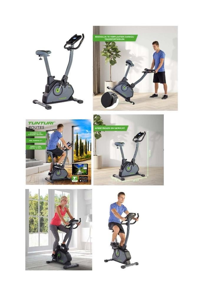 Tunturi Cardio Fit E35 Hometrainer - Ergometer - Bluetooth -, Ophalen, Overige materialen, Benen, Nieuw
