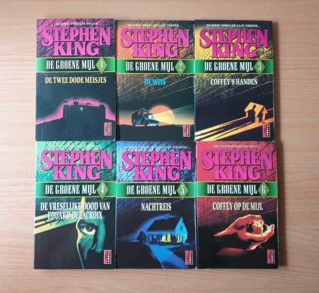 Stephen King - De Groene Mijl 1 t/m 6, Ophalen of Verzenden, Gelezen, Stephen King