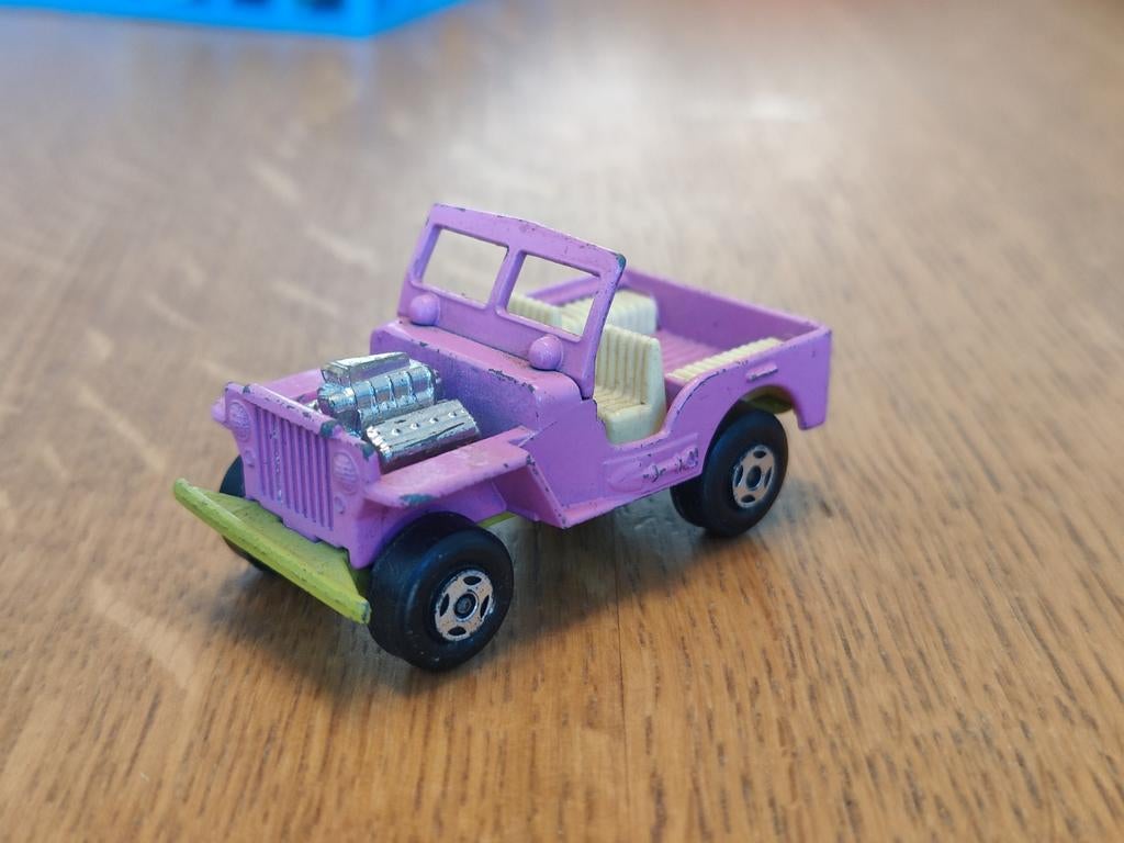 Matchbox JEEP Hot Rod ROZE, Ophalen of Verzenden, Zo goed als nieuw, Auto